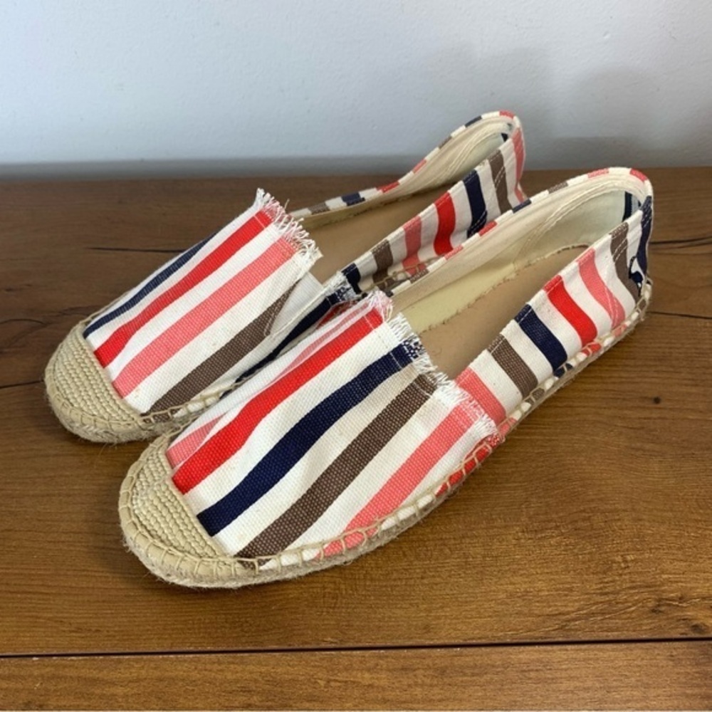 Joules Shelbury Striped Women's Slip On Espadrilles Flats Casual 8.5